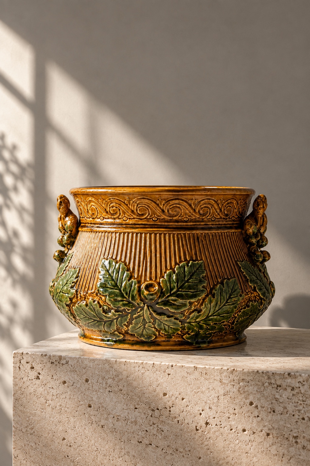French Barbotine · Squirrel-Handled Cachepot — view 5