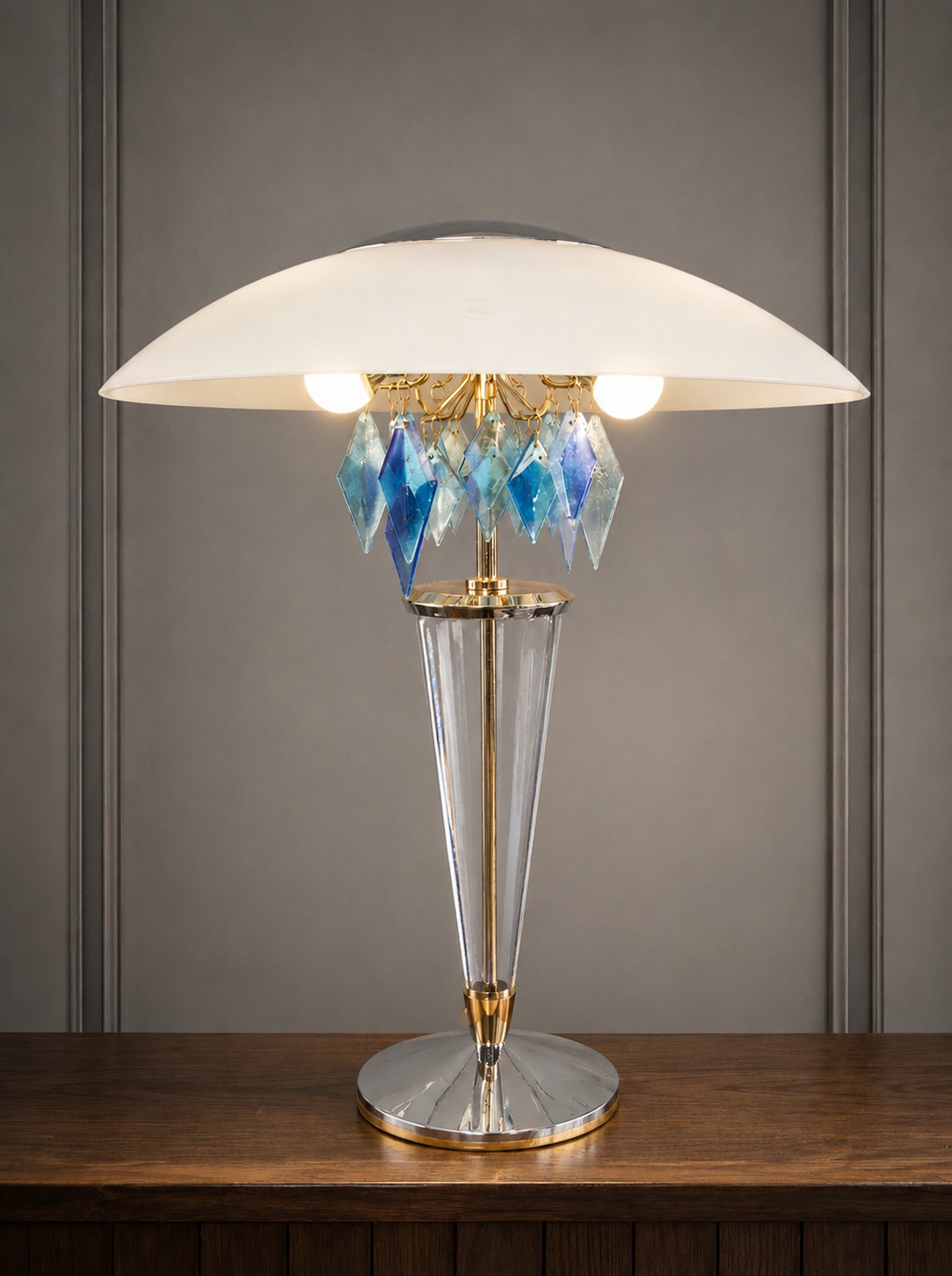 Monumental Maestri di Murano Transatlantico table lamp from the 1980s